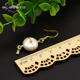 GLSEEVO Natural Stone Baroque Pearl Drop Earrings GE0514