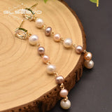 Fresh Water Pearl Long Earrings for Women GE0839