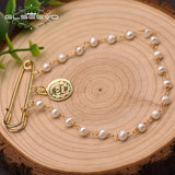 Freshwater Pearl Brooch Anniversary Tassel Jewelry