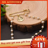 Freshwater Pearl Brooch Anniversary Tassel Jewelry
