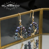 Lapis Lazuli Elk Ear Hooks Women's Earrings