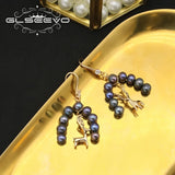 Lapis Lazuli Elk Ear Hooks Women's Earrings
