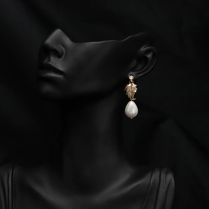 Natural Pearl Women's Earrings Wedding Jewelry