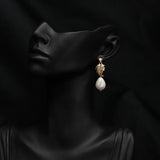 Natural Pearl Women's Earrings Wedding Jewelry