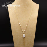 Long Pearl Pendant Necklace for Women Girls GN0167