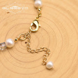 GLSEEVO Agate Pearl Bracelet Women Girl Party Jewelry