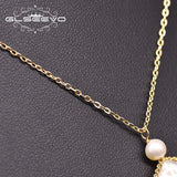 Baroque Pearl Pendant Necklace 925 Sterling Silver Jewelry
