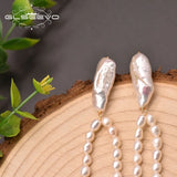 Baroque Pearl Sterling Silver Tassel Earrings GE1002