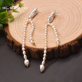 Baroque Pearl Sterling Silver Tassel Earrings GE1002