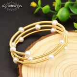 Natural Baroque Freshwater Pearl Woman Adjustable Bracelet