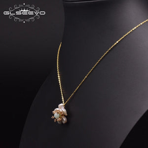 Baroque Pearl 925 Silver Pendant Necklace Women Fine Jewelry