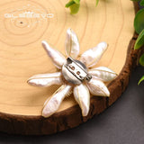 Natural Baroque Pearl Brooch Vintage Wedding Jewelry
