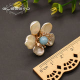 Baroque Pearl Flower Brooch Wedding Gift Fine Jewelry