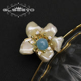 Baroque Pearl Flower Brooch Wedding Gift Fine Jewelry
