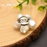 Baroque Pearl Flower Brooch Wedding Gift Fine Jewelry