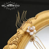 Baroque Pearl Flower Hairpins Romantic Jewelry Prom Accessories