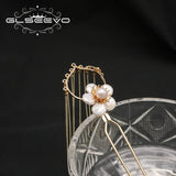 Baroque Pearl Flower Hairpins Romantic Jewelry Prom Accessories