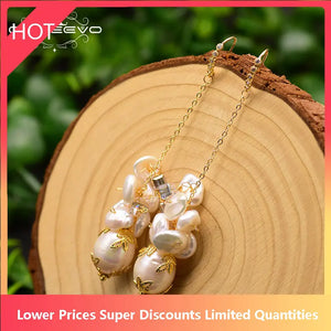 Baroque Pearl Drop Earrings Bridesmaid Jewelry GE0770