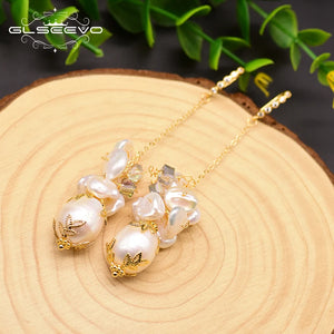 Baroque Pearl Drop Earrings Bridesmaid Jewelry GE0770