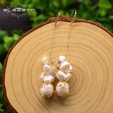 Baroque Pearl Drop Earrings Bridesmaid Jewelry GE0770