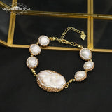 Baroque Pearl Ladies Bracelet for Banquet Wedding Party