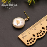 GLSEEVO Baroque Pearl Earrings For Women Wedding Party GE0867