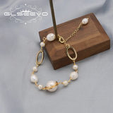Baroque Pearls Long Chain Pendant Bracelet Wedding Jewelry