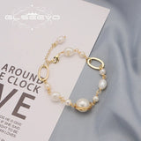 Baroque Pearls Long Chain Pendant Bracelet Wedding Jewelry