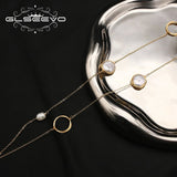 Baroque Pearls Sweater Chain Pendant Necklace Romantic Charm  Jewelry