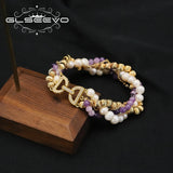 Natural Baroque Pearls Winding Woman Bracelet Retro Personality High Jewelry