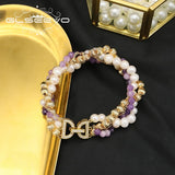 Natural Baroque Pearls Winding Woman Bracelet Retro Personality High Jewelry