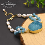 Baroque Pearl Crystal Bracelet Women Wedding Jewellery