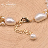 Natural Baroque Pearls Strand Bracelet Adjustable Charm Bracelet GB0928