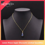 Natural Crystal Pendant Necklace 925 Sterling Silver Chain Jewelry