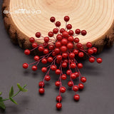 Coral Round Bead Brooch Branch Shape Noble Boutique Brooch
