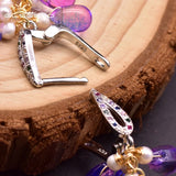 Crystal Statement Drop Earrings Colorful Jewelry GE0954