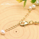 GLSEEVO Baroque Pearl Bracelet Adjustable Fine Jewelry