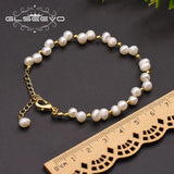 GLSEEVO Baroque Pearl Bracelet Adjustable Fine Jewelry