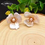 Baroque Pearl Stud Earrings 925 Sterling Silver Fine Jewellery
