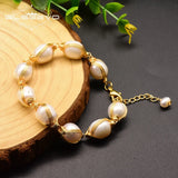 Fresh Water Baroque Pearl Bracelet for Women - Engagement Gift