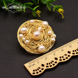 Freshwater Baroque Pearl Brooch for Women Party Wedding Gift