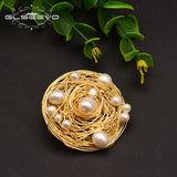 Freshwater Baroque Pearl Brooch for Women Party Wedding Gift