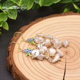 Baroque Freshwater Pearl Drop Earrings for Women GE0974