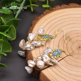 Baroque Freshwater Pearl Drop Earrings for Women GE0974
