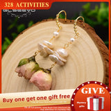 Baroque Pearl Drop Earrings Women Party Romantic Jewelry