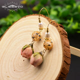 Baroque Pearl Drop Earrings Women Party Romantic Jewelry