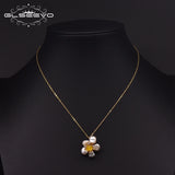 Baroque Pearl Necklace Freshwater Flower Pendant Fine Jewelry