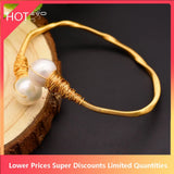 GLSEEVO Baroque Pearl Bracelet - Adjustable Fine Jewellery