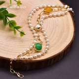 Pearl Bracelets Adjustable Multi-Layer Jade Bangle