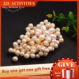 GLSEEVO Fresh Water Pearl Brooch Wedding Gift Pin GO0342
